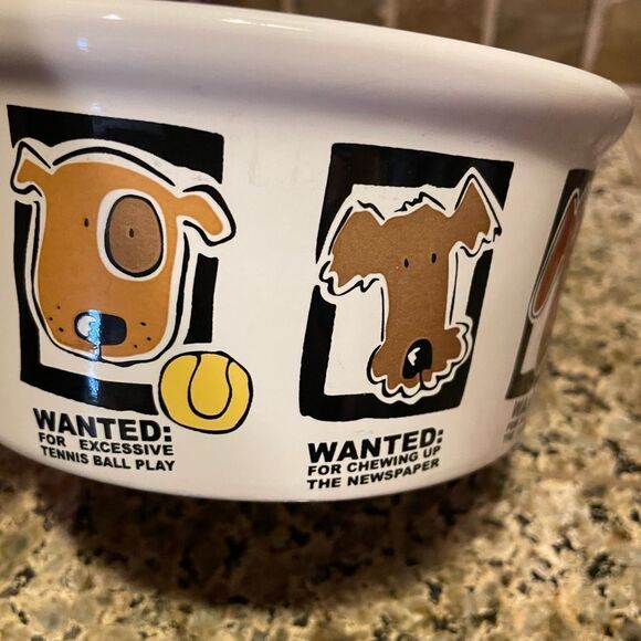 Mug Shots Signature Stoneware Dog Bowl 6 inch - Picture 4 of 12